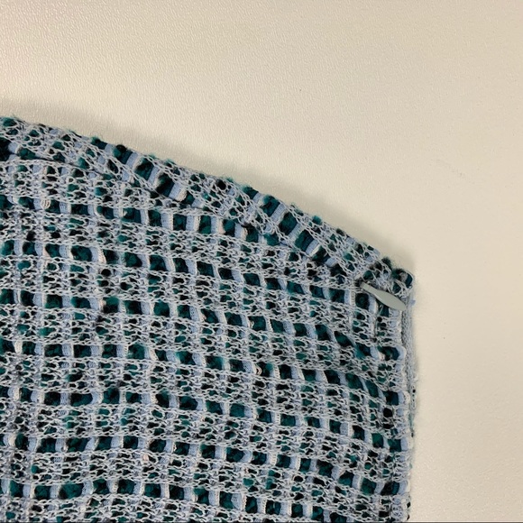 St. John NWT Seaglass  Checked Knit Pencil Skirt - Picture 7 of 8